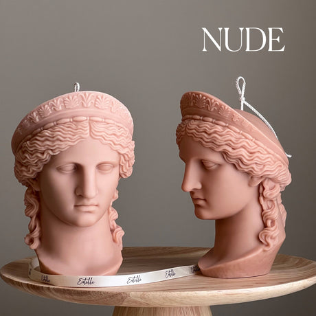 Hera Goddess Bust Candle: Sculptural Greek Statue Candle-1