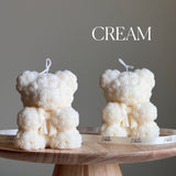 Teddy Bear Soy Wax Candle: Sculptural Home Decor-2
