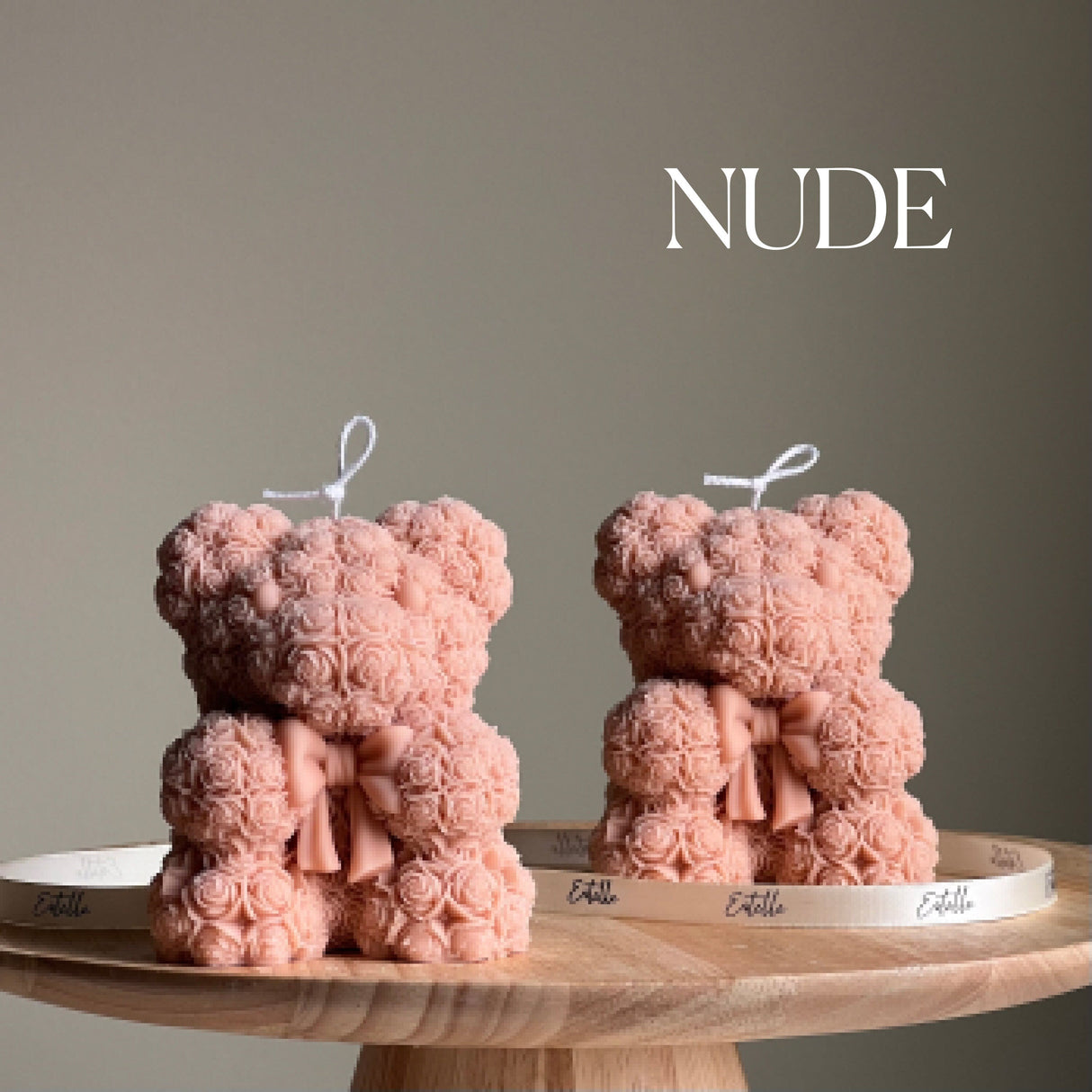 Teddy Bear Soy Wax Candle: Sculptural Home Decor-1