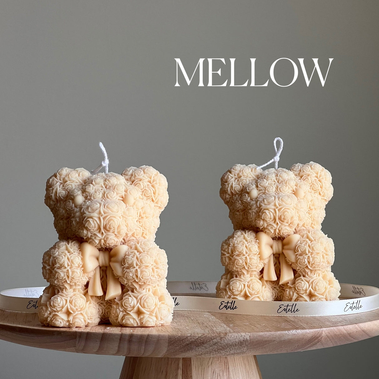 Teddy Bear Soy Wax Candle: Sculptural Home Decor-3