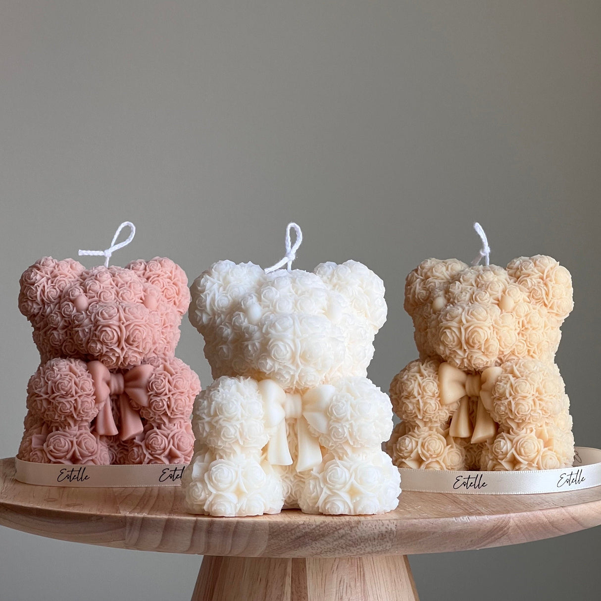 Teddy Bear Soy Wax Candle: Sculptural Home Decor-0