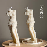 Venus Soy Wax Candle – Torso Female Figure Handmade Decor