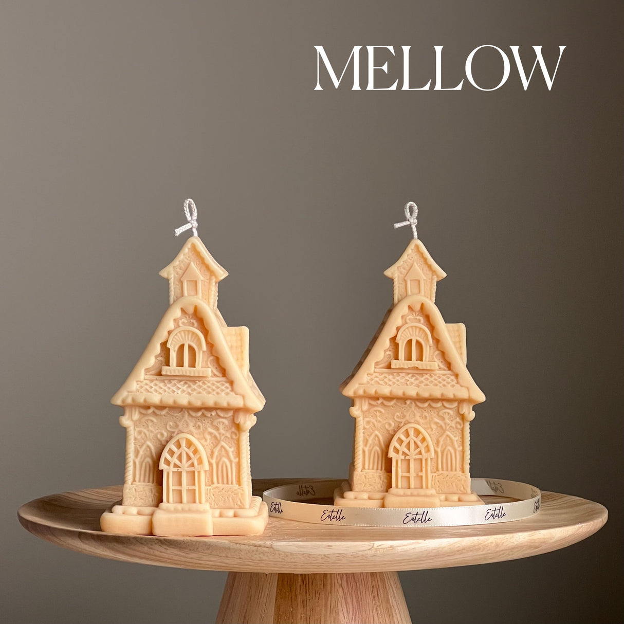 Large House Candle: Hand-Poured Soy Wax Sculptural Candle-3