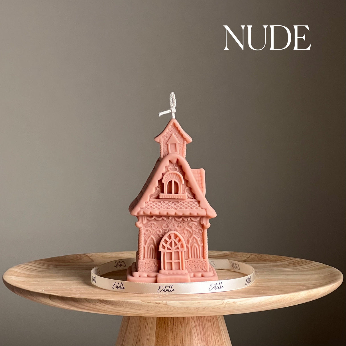 Large House Candle: Hand-Poured Soy Wax Sculptural Candle-4