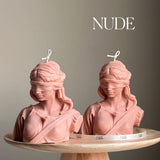 Blind Justice Soy Wax Candle: Woman Bust Statue Candle-2