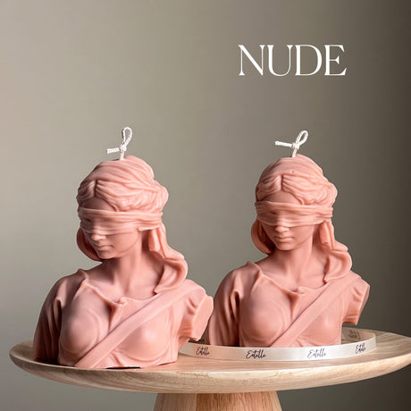 Blind Justice Soy Wax Candle: Woman Bust Statue Candle-2