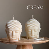 Buddha Bust Candle | Sculptural Soy Wax Statue-2