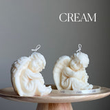 Cute Angel Sculptural Candle – Handmade Soy Wax Décor