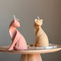 Handmade Soy Cat Candle | Unscented Decorative Pillar-0