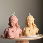 Blind Justice Soy Wax Candle: Woman Bust Statue Candle-0