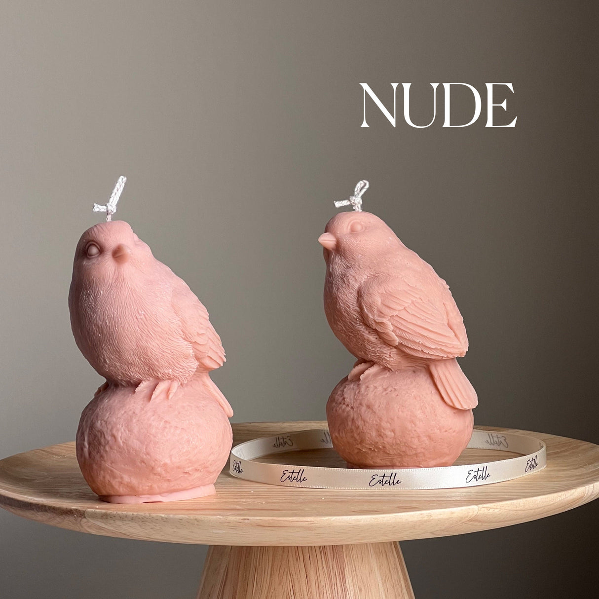 Handmade Bird Soy Wax Candle: Sculptural Home Decor Gift-1