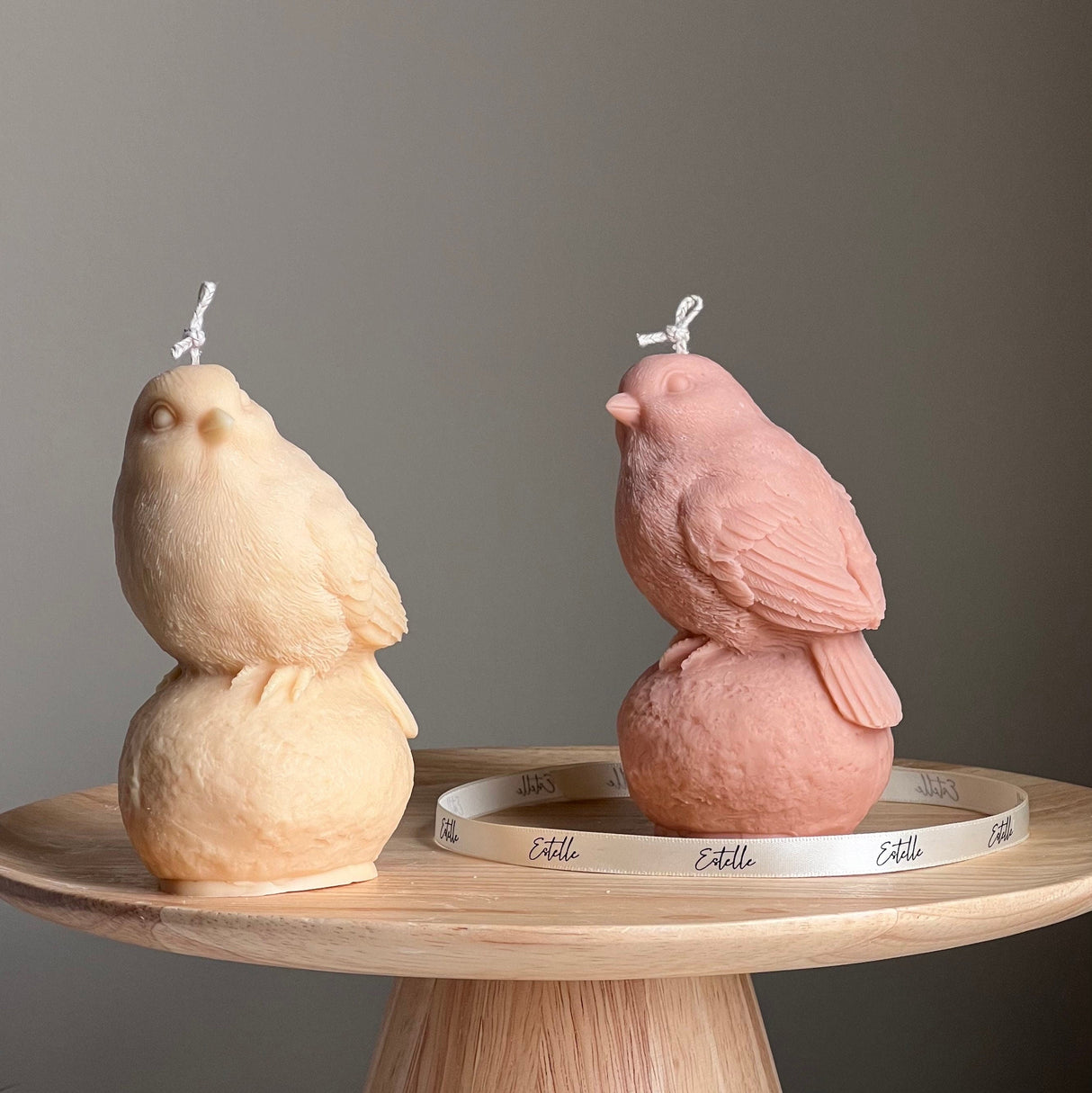 Handmade Bird Soy Wax Candle: Sculptural Home Decor Gift-0
