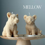 Handmade Lion Candle: Sculptural Soy Wax Animal Candle-3