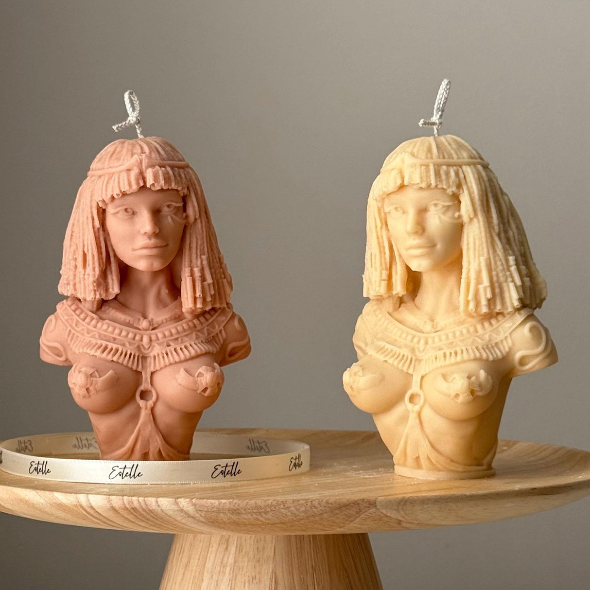 Cleopatra Candle – Handmade Sculptural Soy Wax Bust