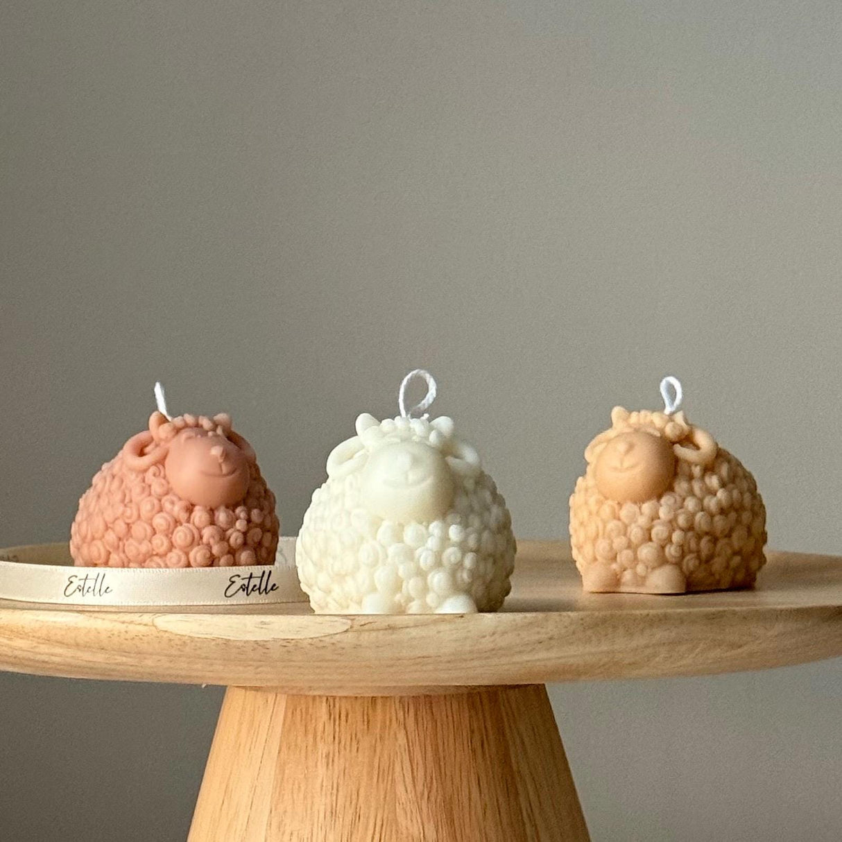 Sheep Sculptural Candle – Handmade Soy Wax Home Décor