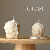 Sculptural Lady Head Candle | Handmade Soy Wax Decor-2