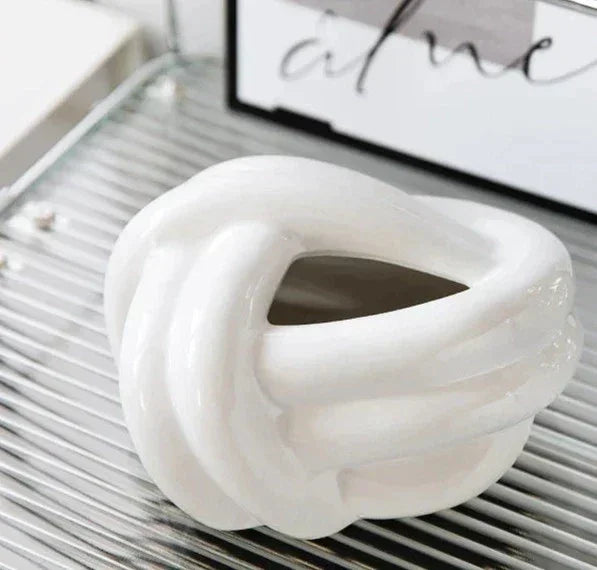 Knot Ceramic Tissue Box - BLISOME