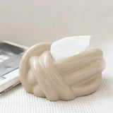 Knot Ceramic Tissue Box - BLISOME