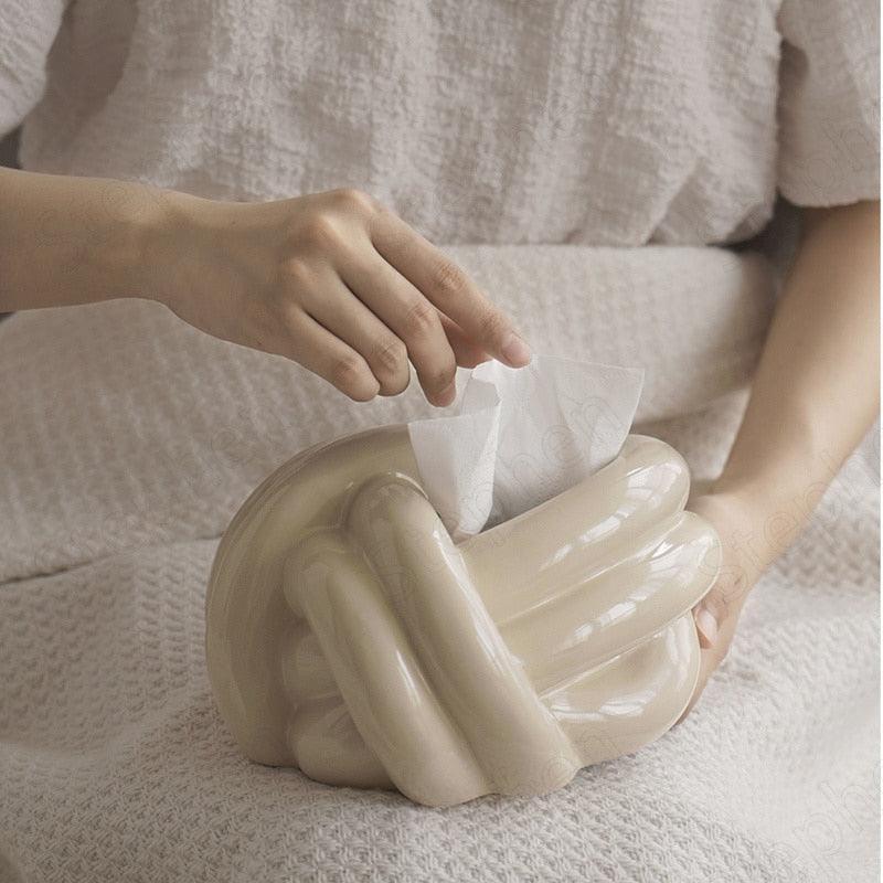 Knot Ceramic Tissue Box - BLISOME