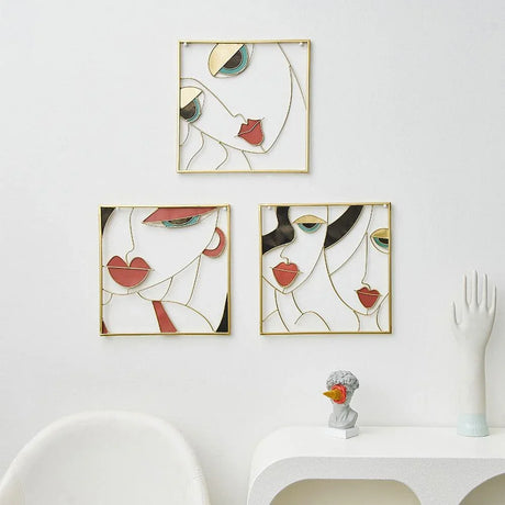 Lana Modern Woman Metal Wall Art – Bold