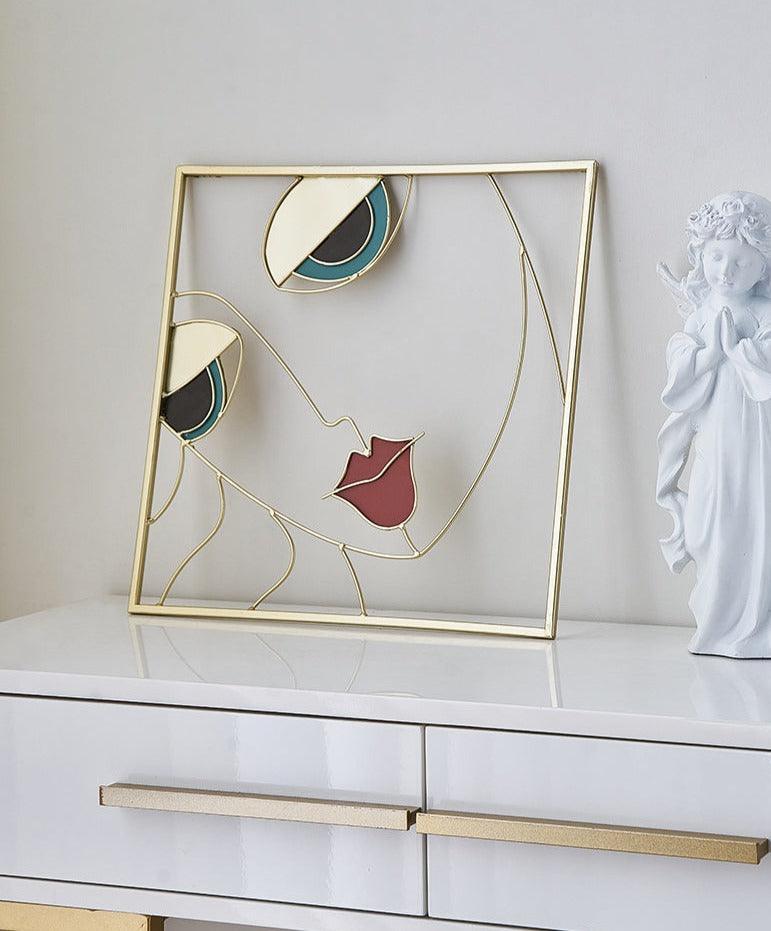 Lana Modern Woman Metal Wall Art - BLISOME