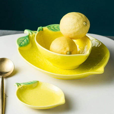 Les Assiettes Lemon Ceramic Plate Collection - BLISOME