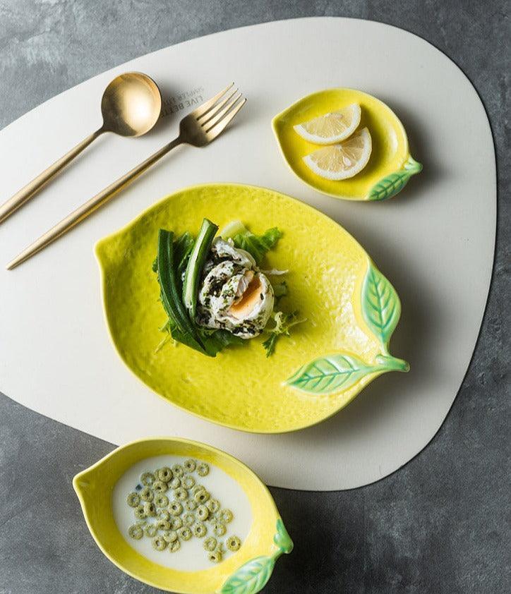 Les Assiettes Lemon Ceramic Plate Collection - BLISOME