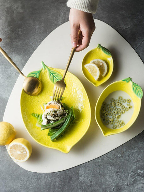 Les Assiettes Lemon Ceramic Plate Collection - BLISOME