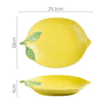 Les Assiettes Lemon Ceramic Plate Collection - BLISOME