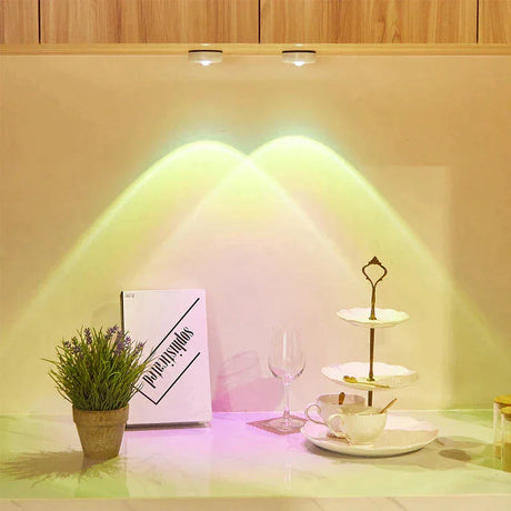 Levon Multicolored Sunrise Puck Light - BLISOME
