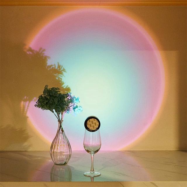 Levon Multicolored Sunrise Puck Light - BLISOME