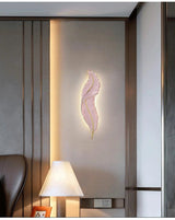 Lumina Golden Feather Wall Light - BLISOME