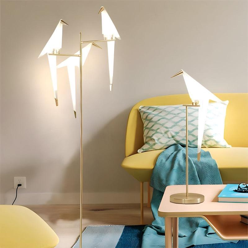 Mache Perch Bird Lamp Collection - BLISOME