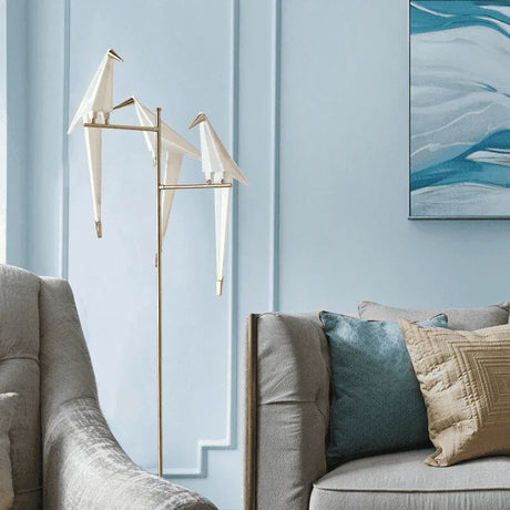 Mache Perch Bird Lamp Collection – Nature-Inspired 