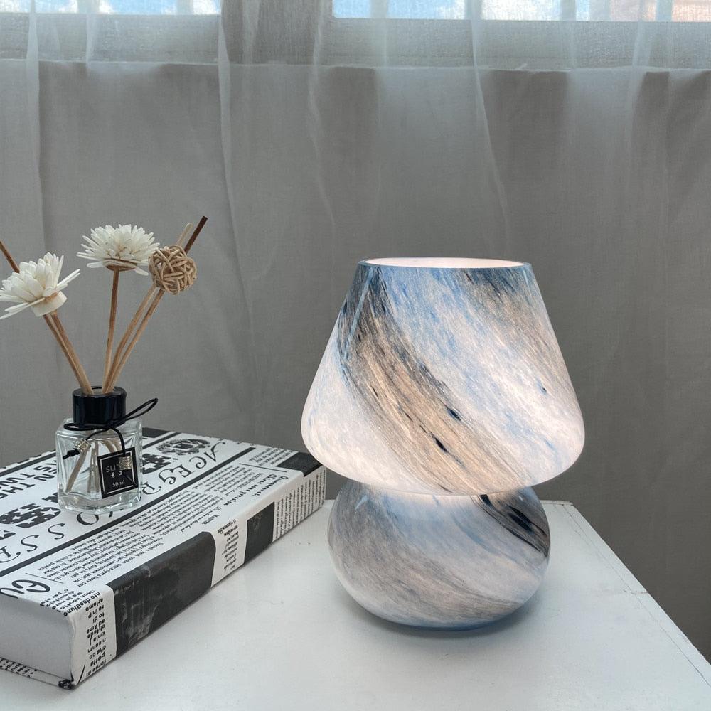 Milky Way Mushroom Glass Table Lamp - BLISOME