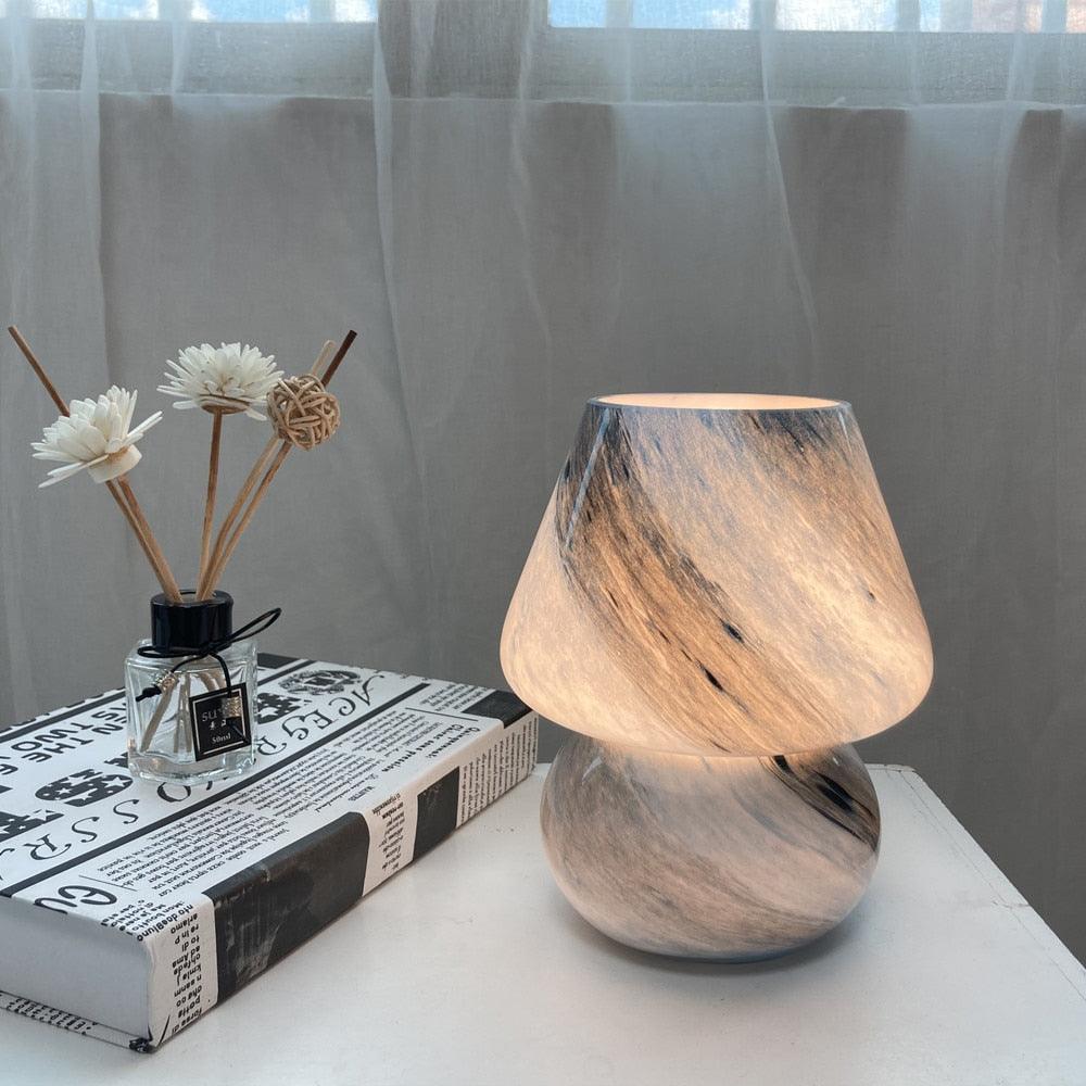 Milky Way Mushroom Glass Table Lamp - BLISOME