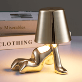 Muse Thinker Little Man Rechargeable Table Lamp - BLISOME