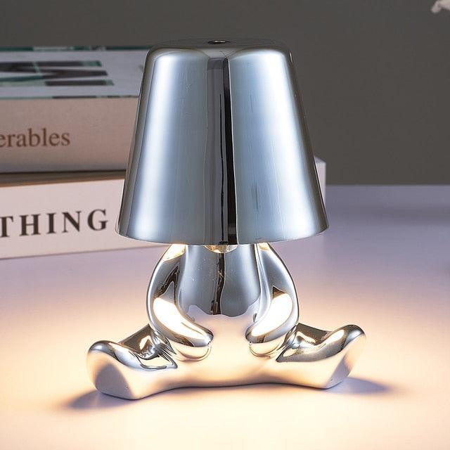 Muse Thinker Little Man Rechargeable Table Lamp - BLISOME