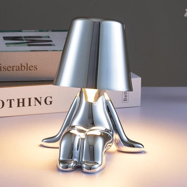 Muse Thinker Little Man Rechargeable Table Lamp - BLISOME