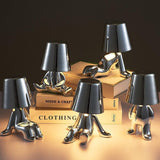 Muse Thinker Little Man Rechargeable Table Lamp - BLISOME