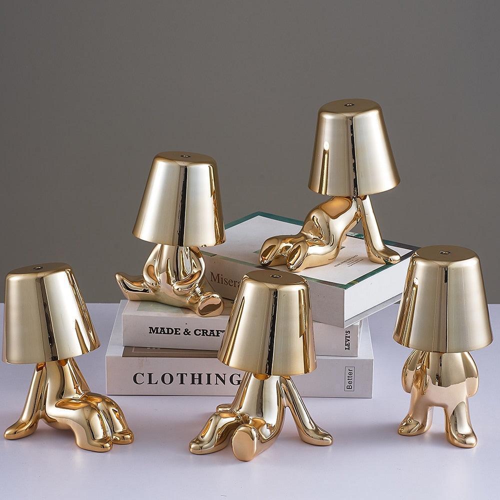 Muse Thinker Little Man Rechargeable Table Lamp - BLISOME