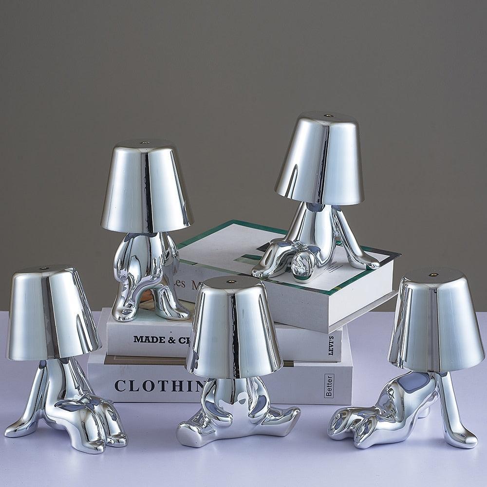 Muse Thinker Little Man Rechargeable Table Lamp - BLISOME