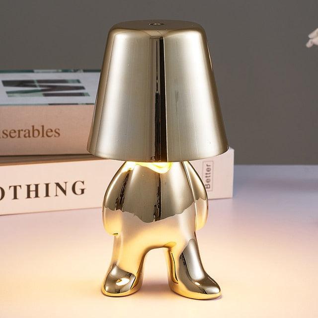 Muse Thinker Little Man Rechargeable Table Lamp - BLISOME