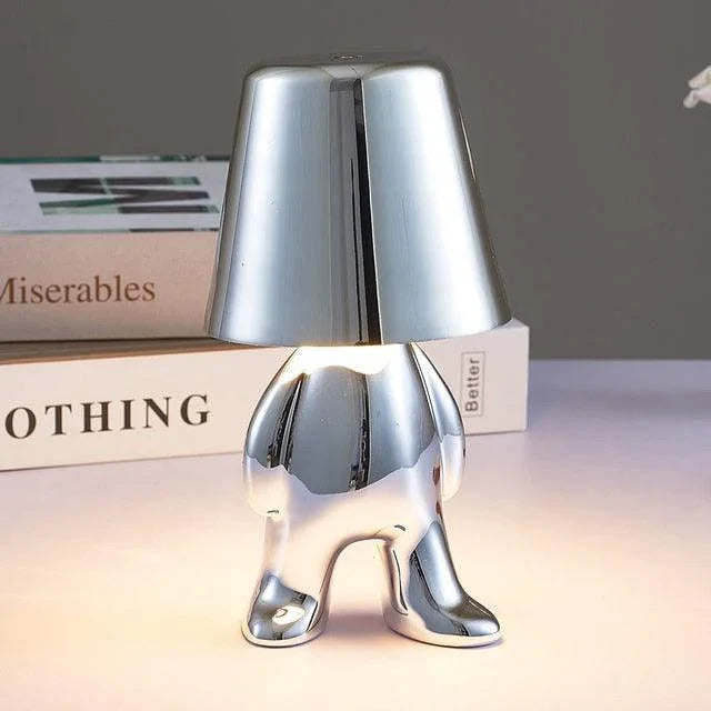 Muse Thinker Little Man Rechargeable Table Lamp - BLISOME
