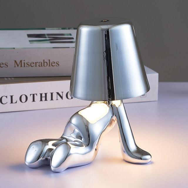 Muse Thinker Little Man Rechargeable Table Lamp - BLISOME