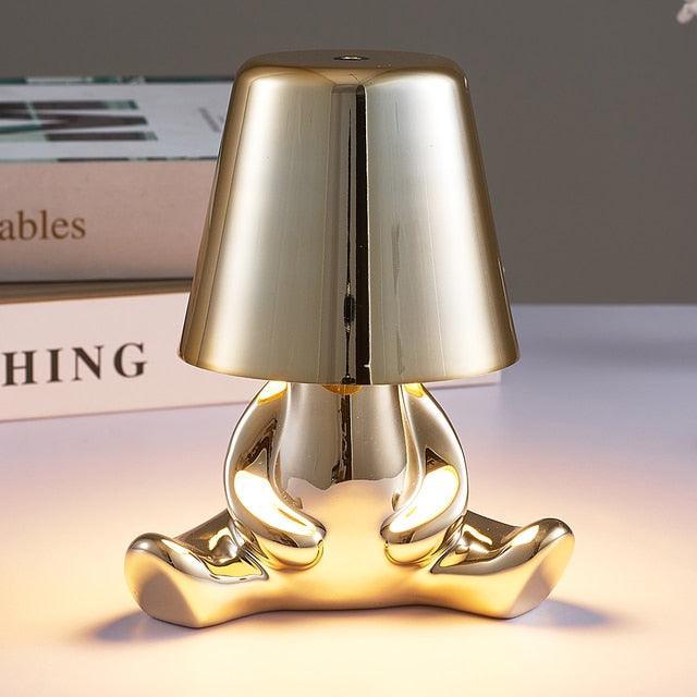 Muse Thinker Little Man Rechargeable Table Lamp - BLISOME