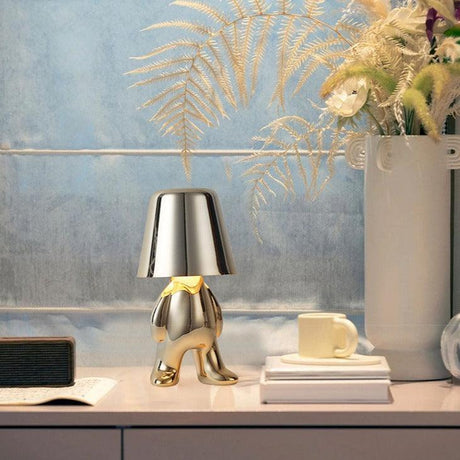 Muse Thinker Little Man Rechargeable Table Lamp - BLISOME
