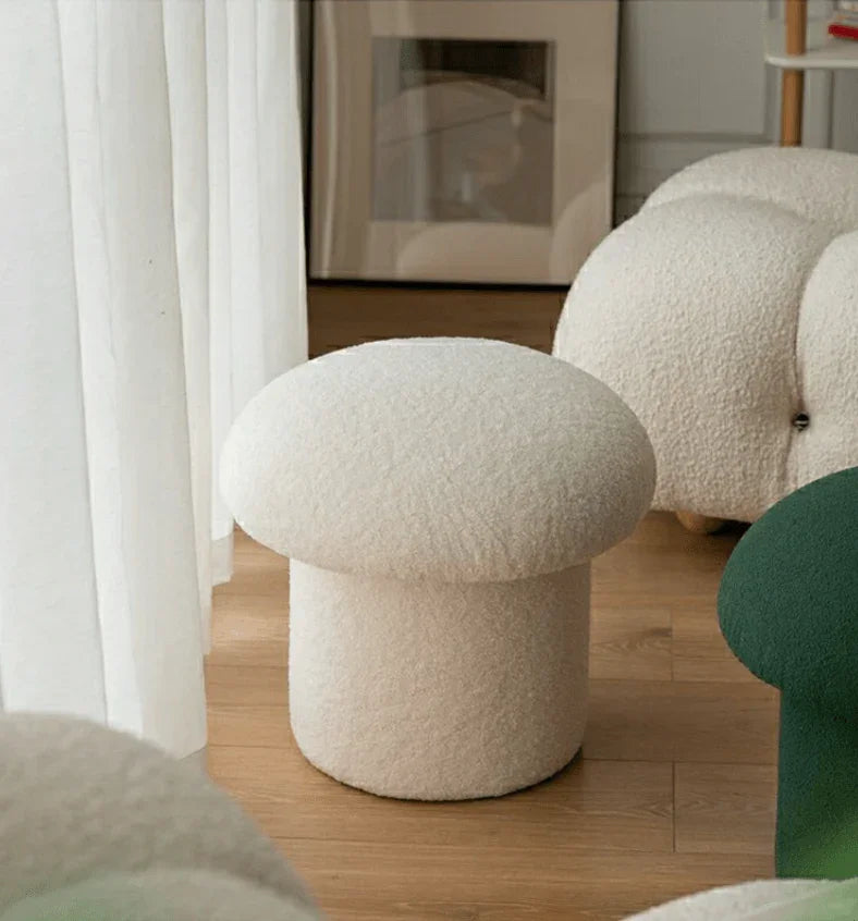 Mushroom Sherpa Ottoman - BLISOME
