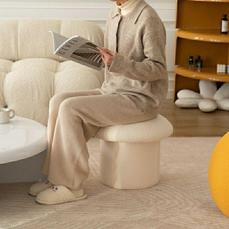 Mushroom Sherpa Ottoman - BLISOME
