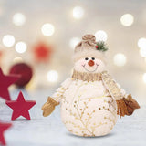 Noel Golden Snowman Plush Shelf Decor - BLISOME